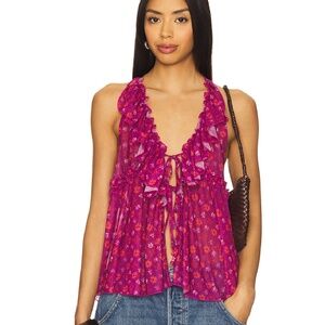 Free People Fearless Ruffle Racerback Tank | Women’s Flowy Sleeveless Top